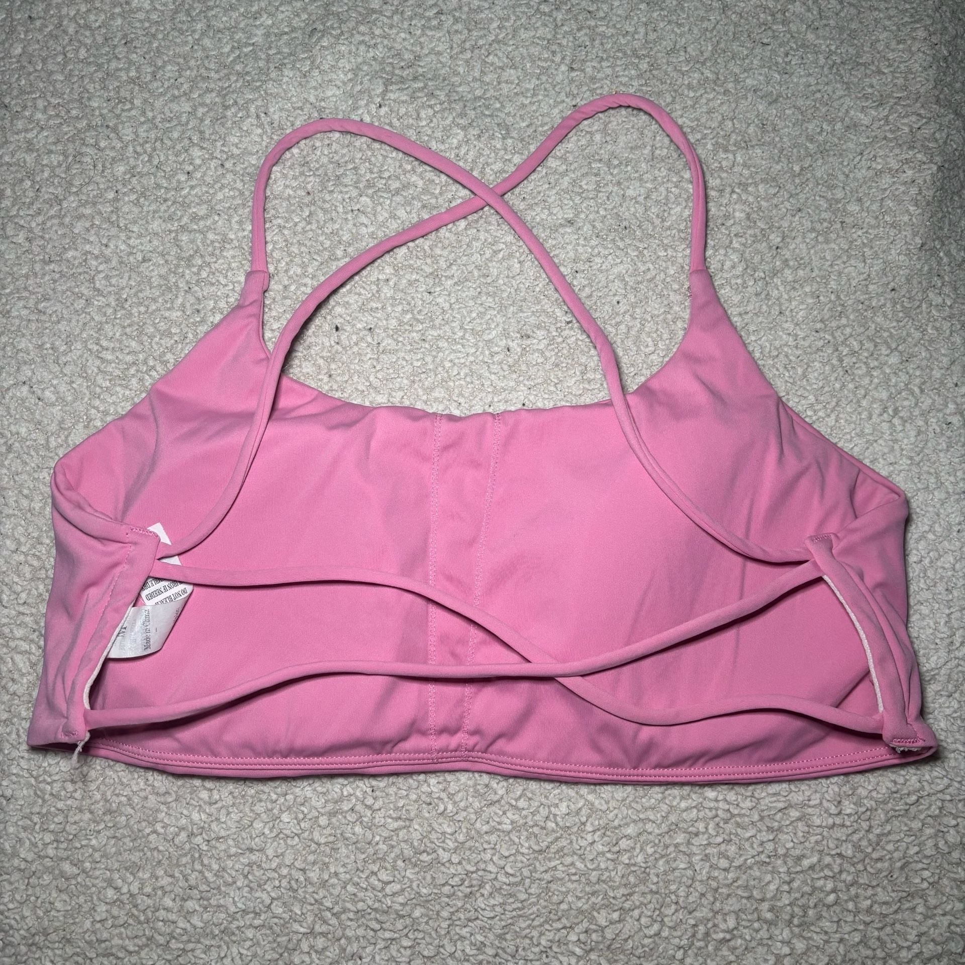 Unbranded Square Neck Cross-Back Athletic Sports Bra 3