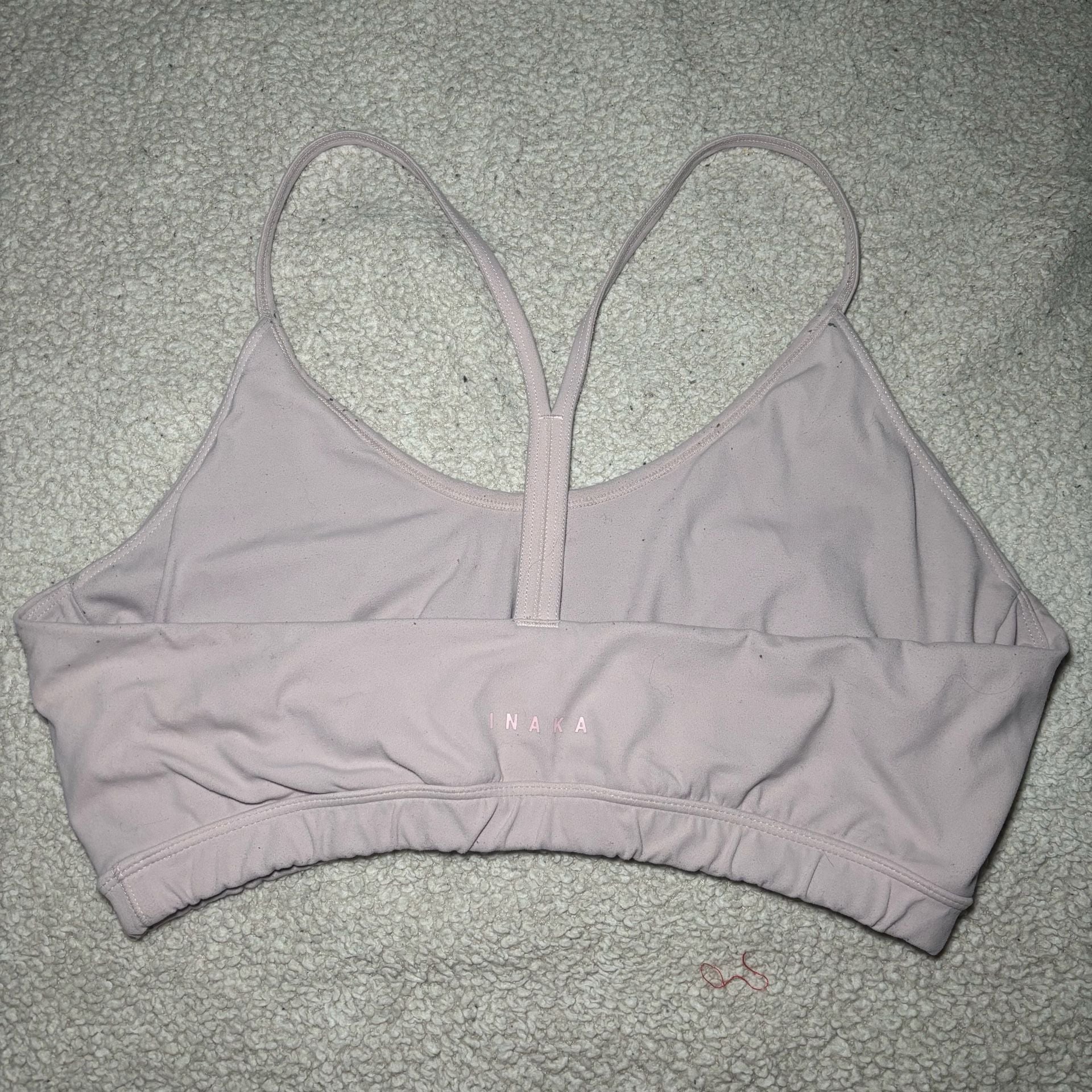 Inaka Power Women's Ruched Racerback Sports Bra, Lilac, Size L 4