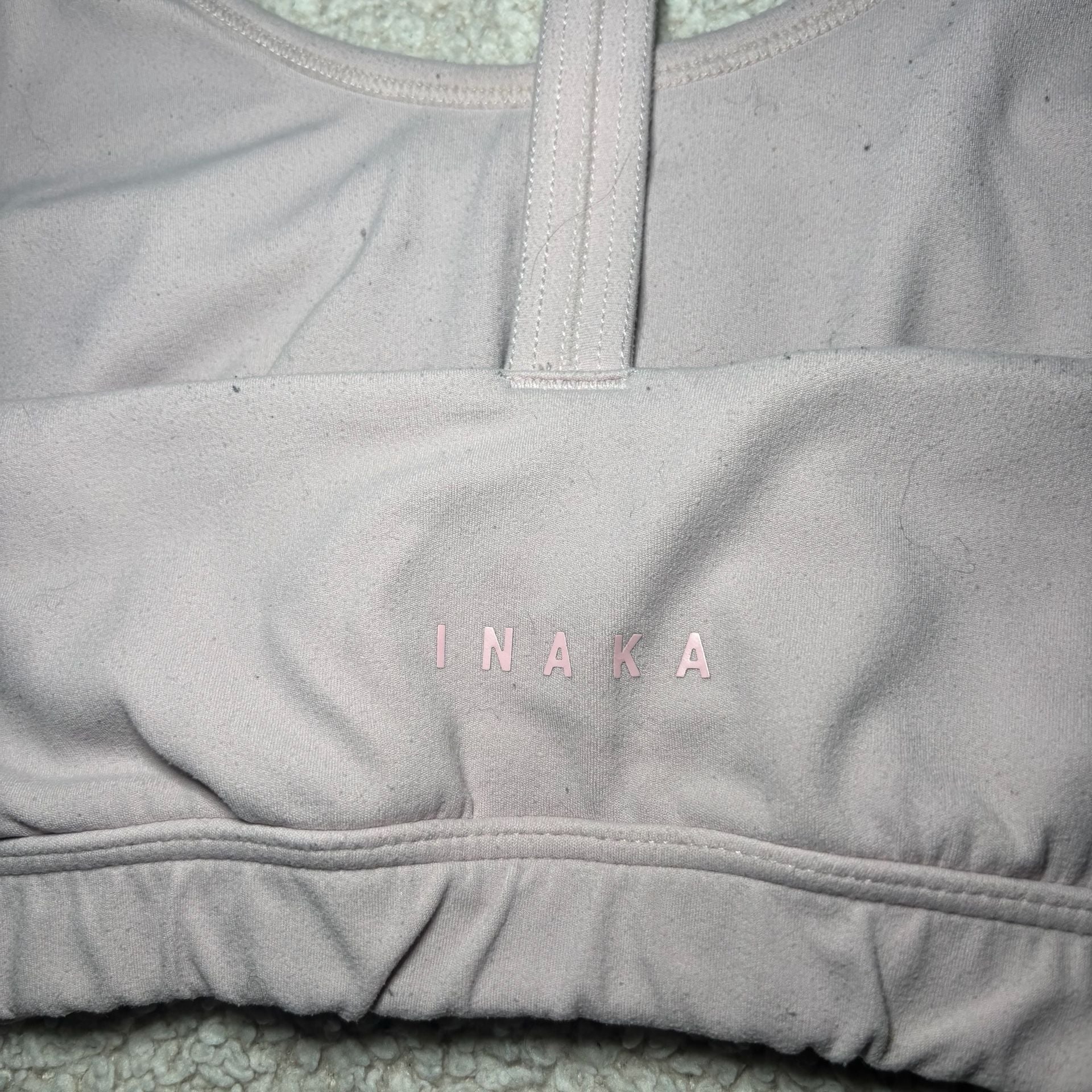 Inaka Power Women's Ruched Racerback Sports Bra, Lilac, Size L 5