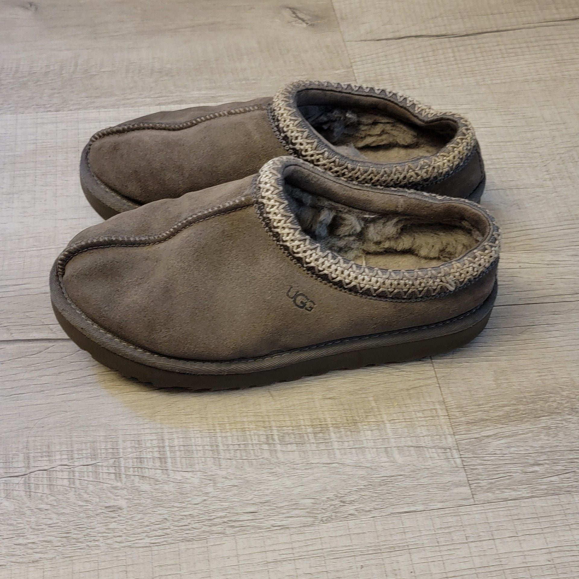 UGG Tasman Suede Slippers with Braided Trim 3