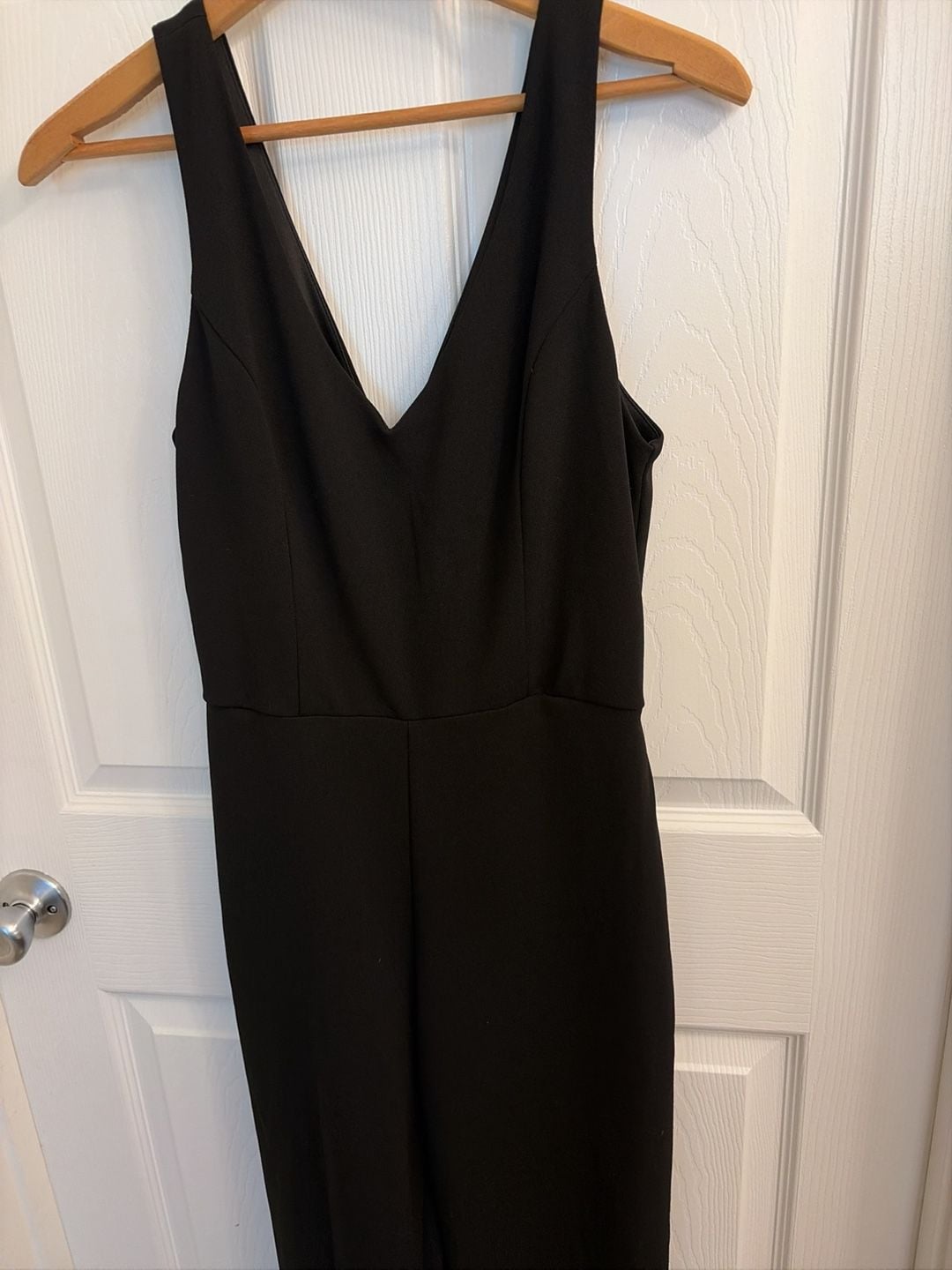 Crystal Sky Black Sleeveless V-Neck Wide Leg Jumpsuit 3
