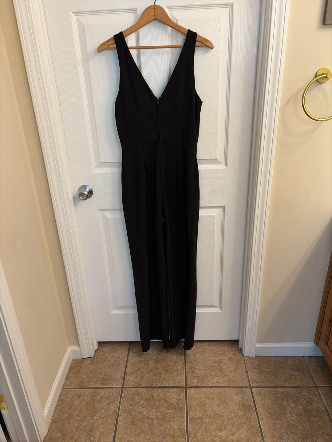 Crystal Sky Black Sleeveless V-Neck Wide Leg Jumpsuit 5