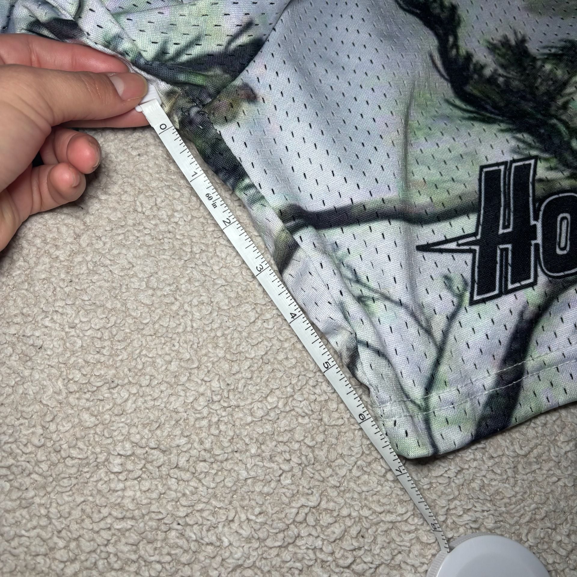 OC Mesh Basketball Shorts with Houston Print and Camo Pattern 7