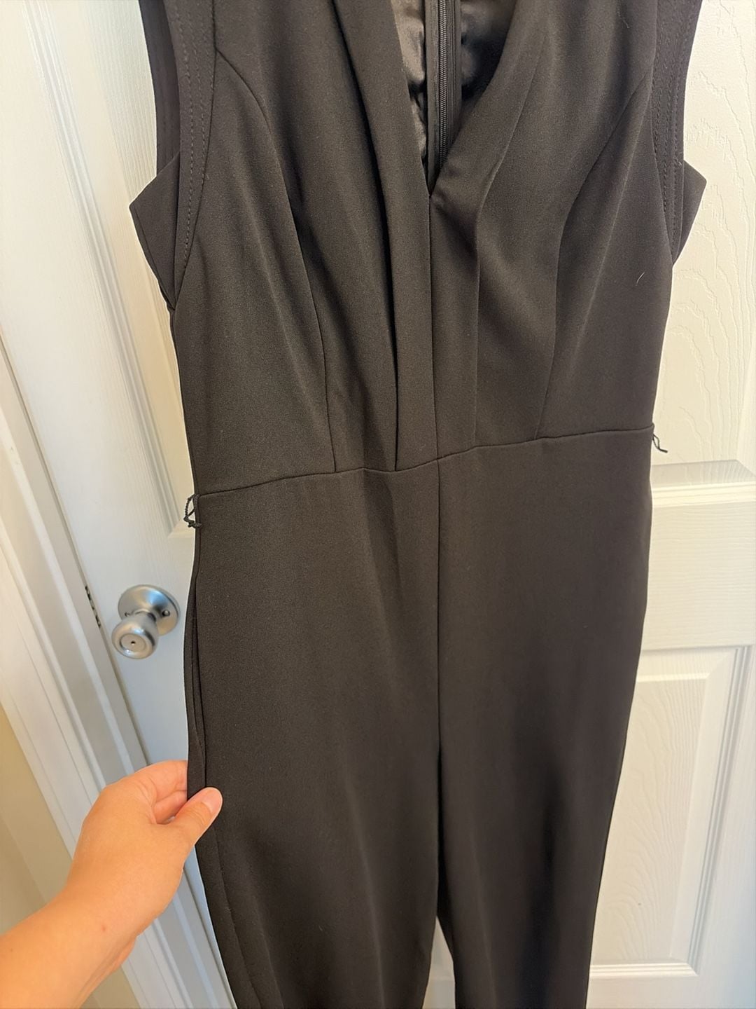White House Black Market Sleeveless V-Neck Jumpsuit 4