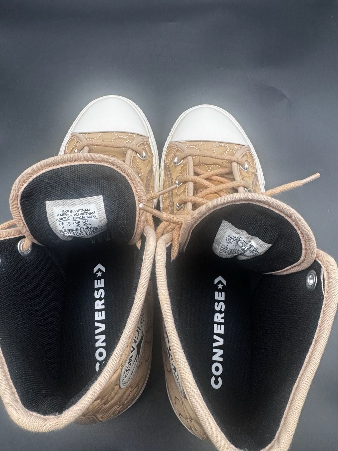 Converse Women's Chuck Taylor All Star Lift Platform High 'Quilted' Epic Dune 6