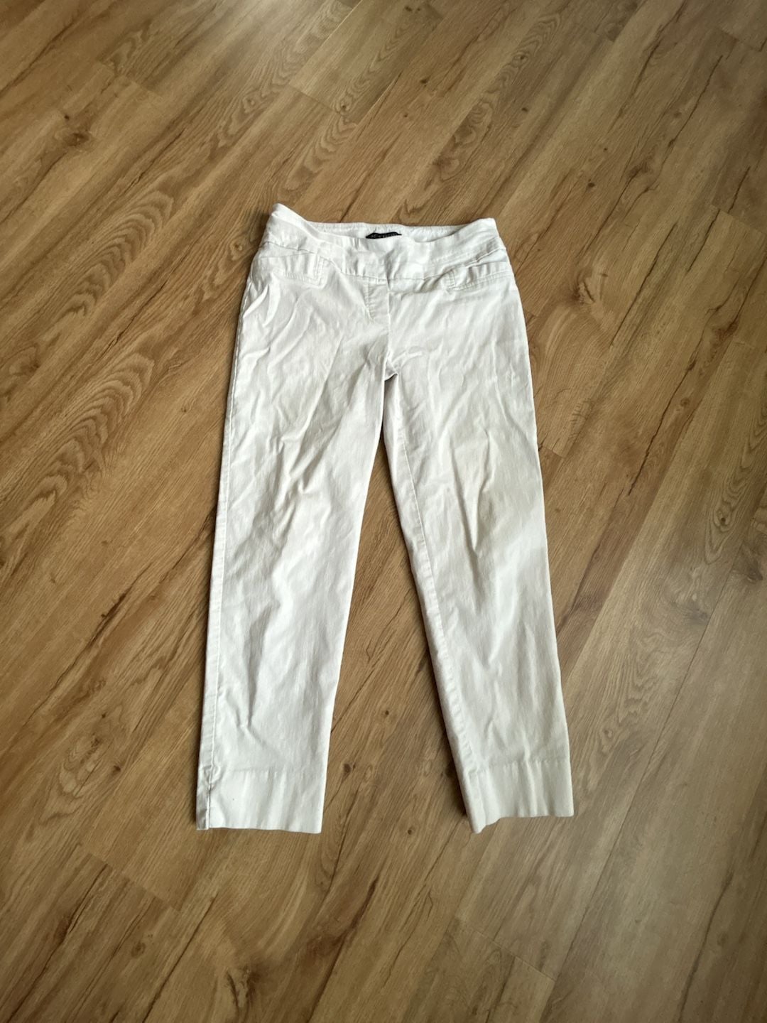 Zac & Rachel Women's bone Stretch Casual Cropped Pants inseam 24” size 6 1