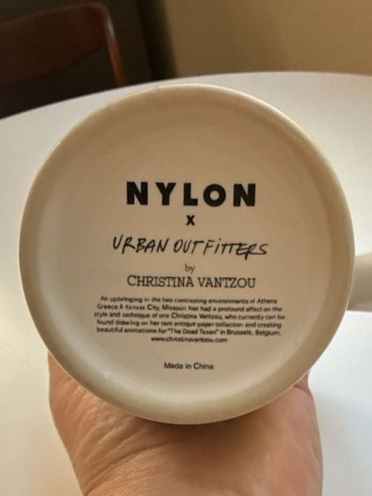 Nylon x Urban Outfitters Christina Vantzou Artist Series Ceramic Coffee Mug 3