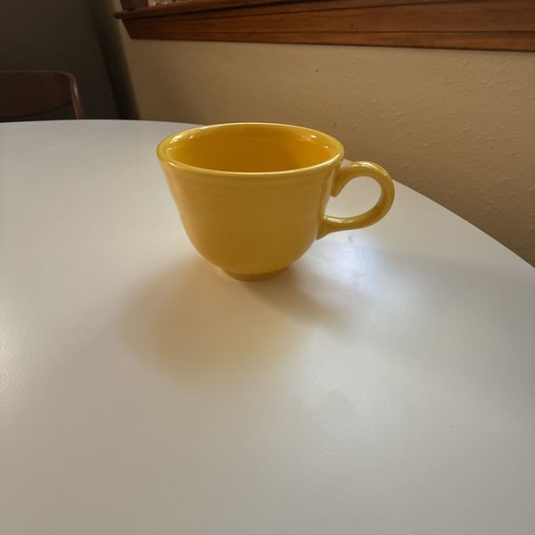 Fiesta SUNFLOWER Homer Laughlin Flat Cup - Fiestaware
