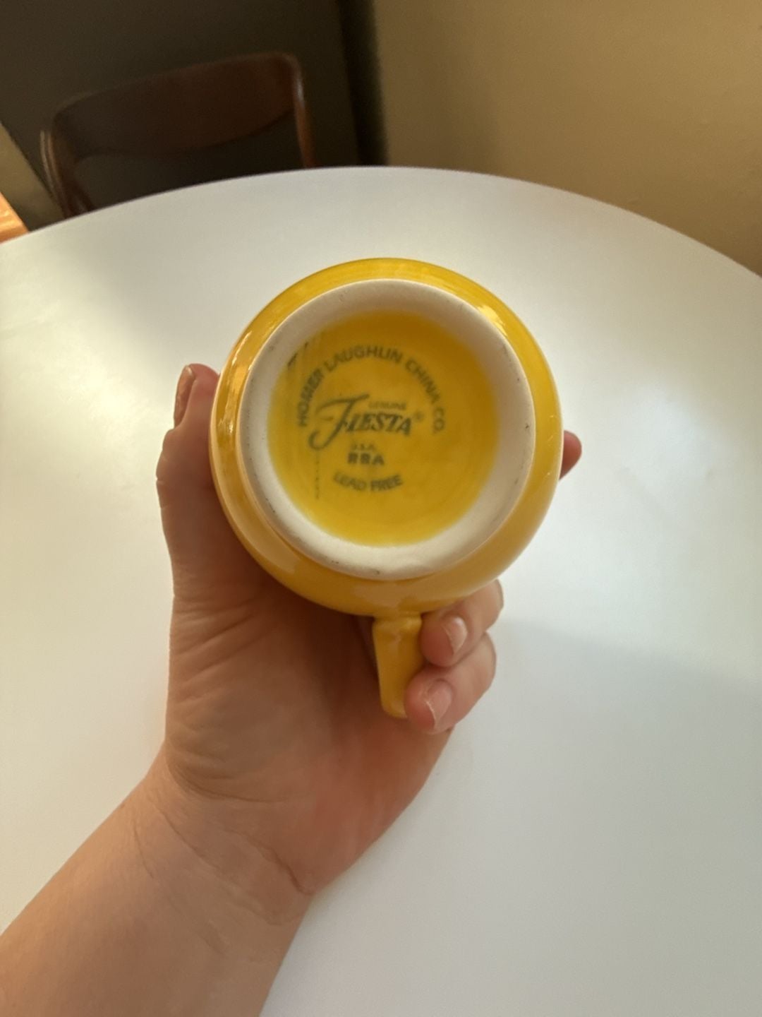 Fiesta SUNFLOWER Homer Laughlin Flat Cup - Fiestaware 4