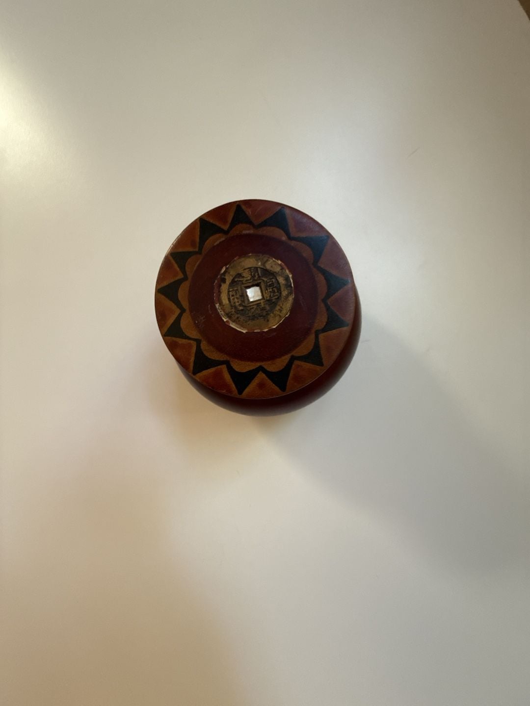 Bong's Gallery Indonesian Ketimus Wood Round Trinket Box with Lid 2