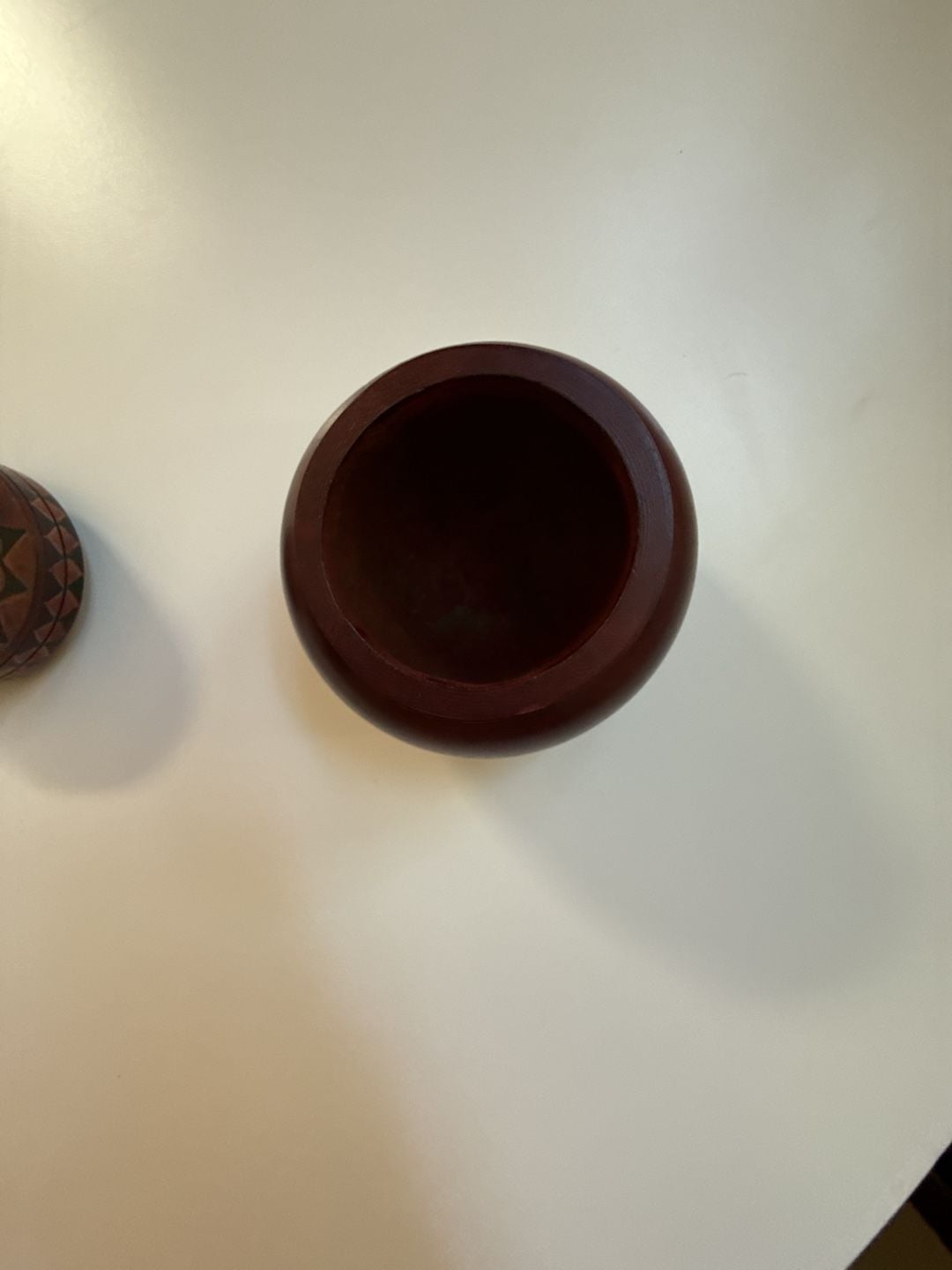 Bong's Gallery Indonesian Ketimus Wood Round Trinket Box with Lid 4