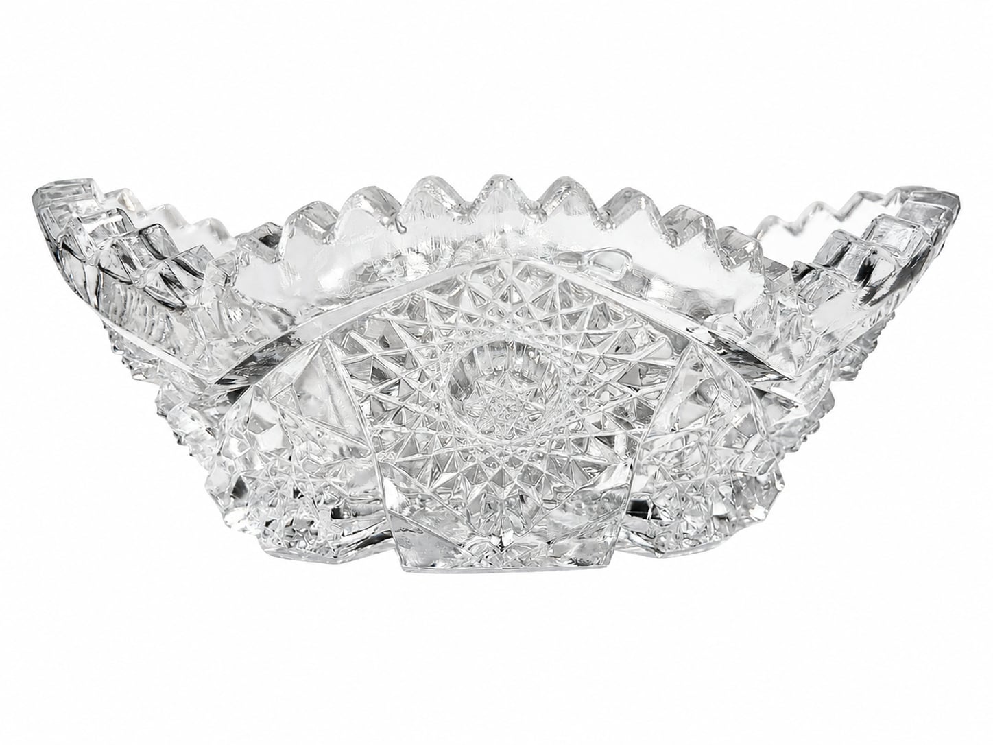 At Auction: American Brilliant Cut 9 inch Glass Bowl, 1