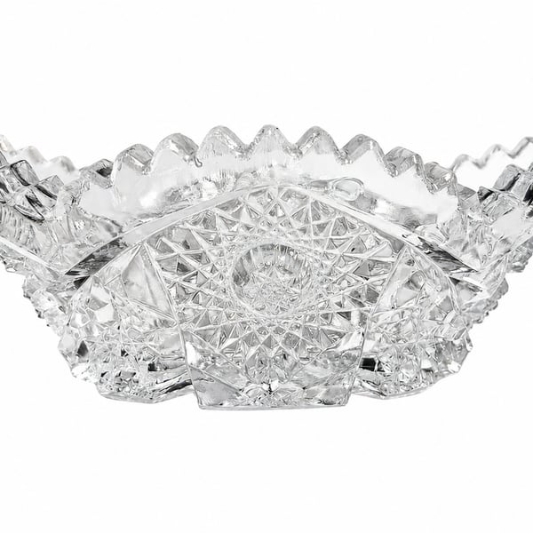 At Auction: American Brilliant Cut 9 inch Glass Bowl,