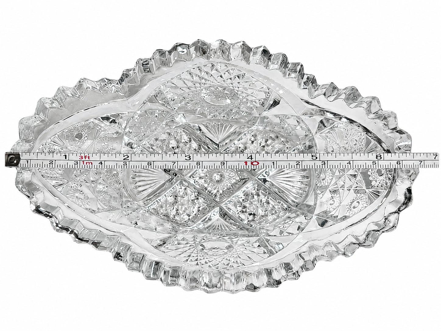At Auction: American Brilliant Cut 9 inch Glass Bowl, 3