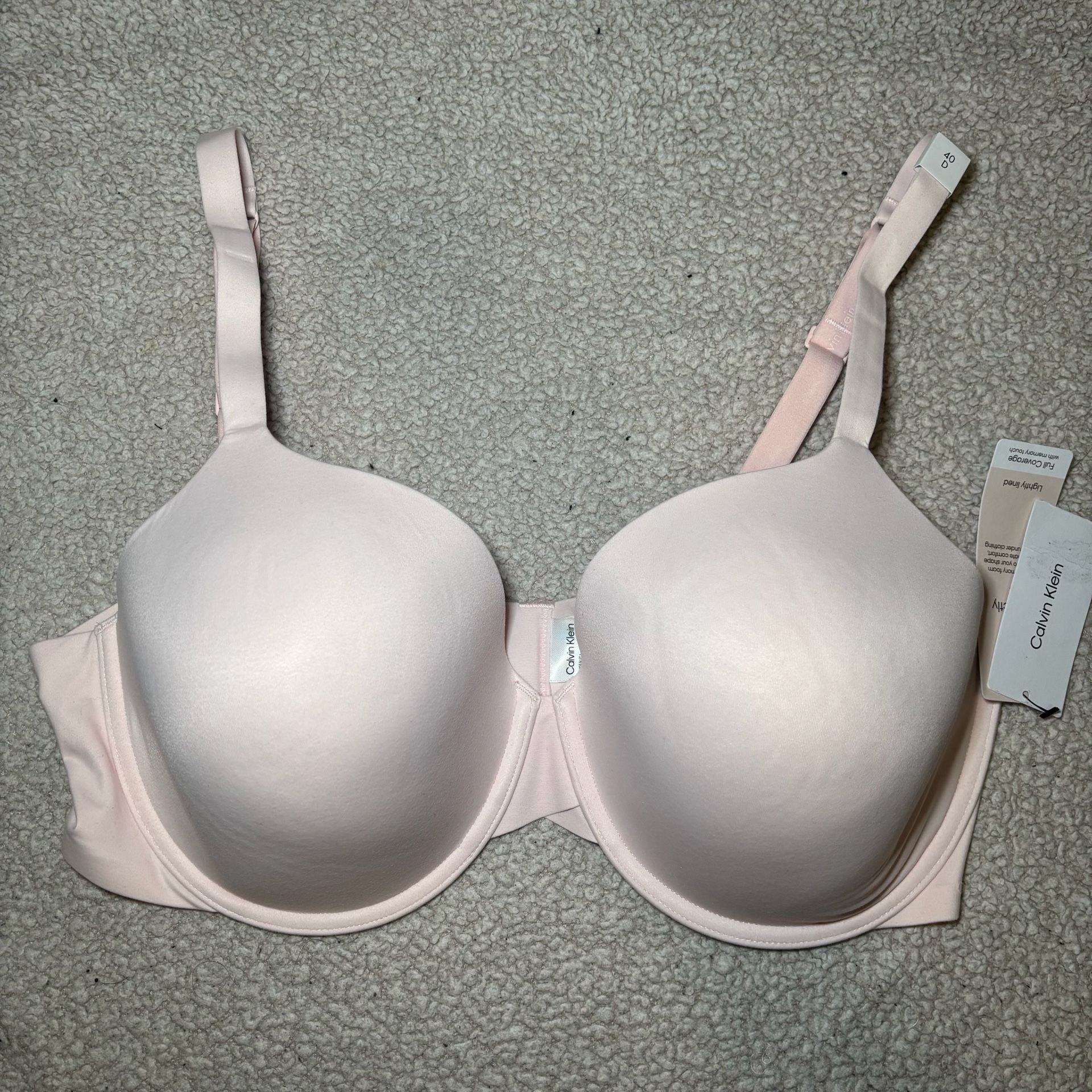 Calvin Klein Lightly Lined Full Coverage Memory Touch Bra Size 40D 2