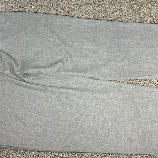 Classic Fit Men's Grey Dress Trousers Size 38x29