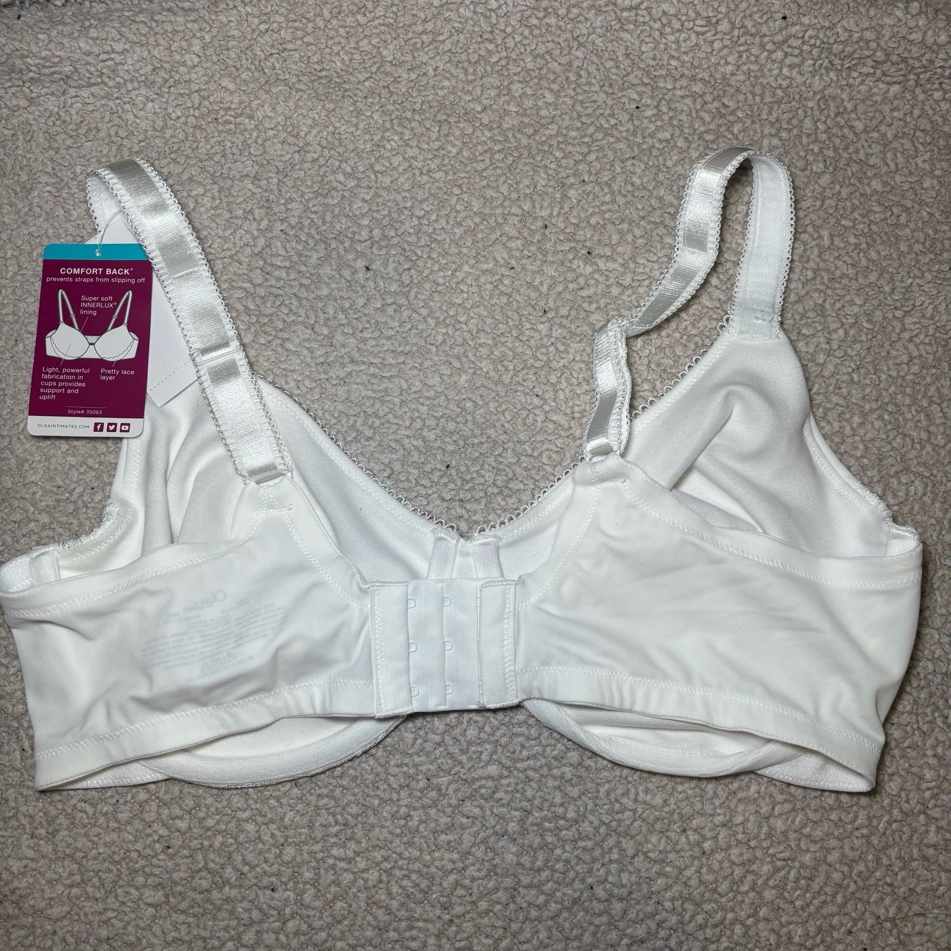 Olga by Warner's Comfort Back Underwire Bra Style 35063 3