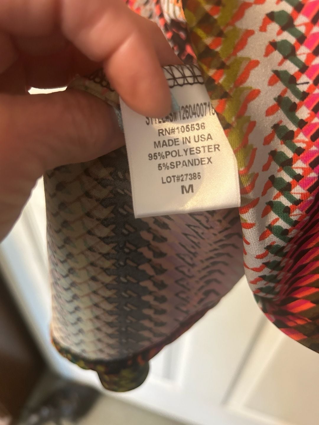 Travel Elements Women's Chevron Striped Knit 3/4 Sleeve Tunic Top Size M 6