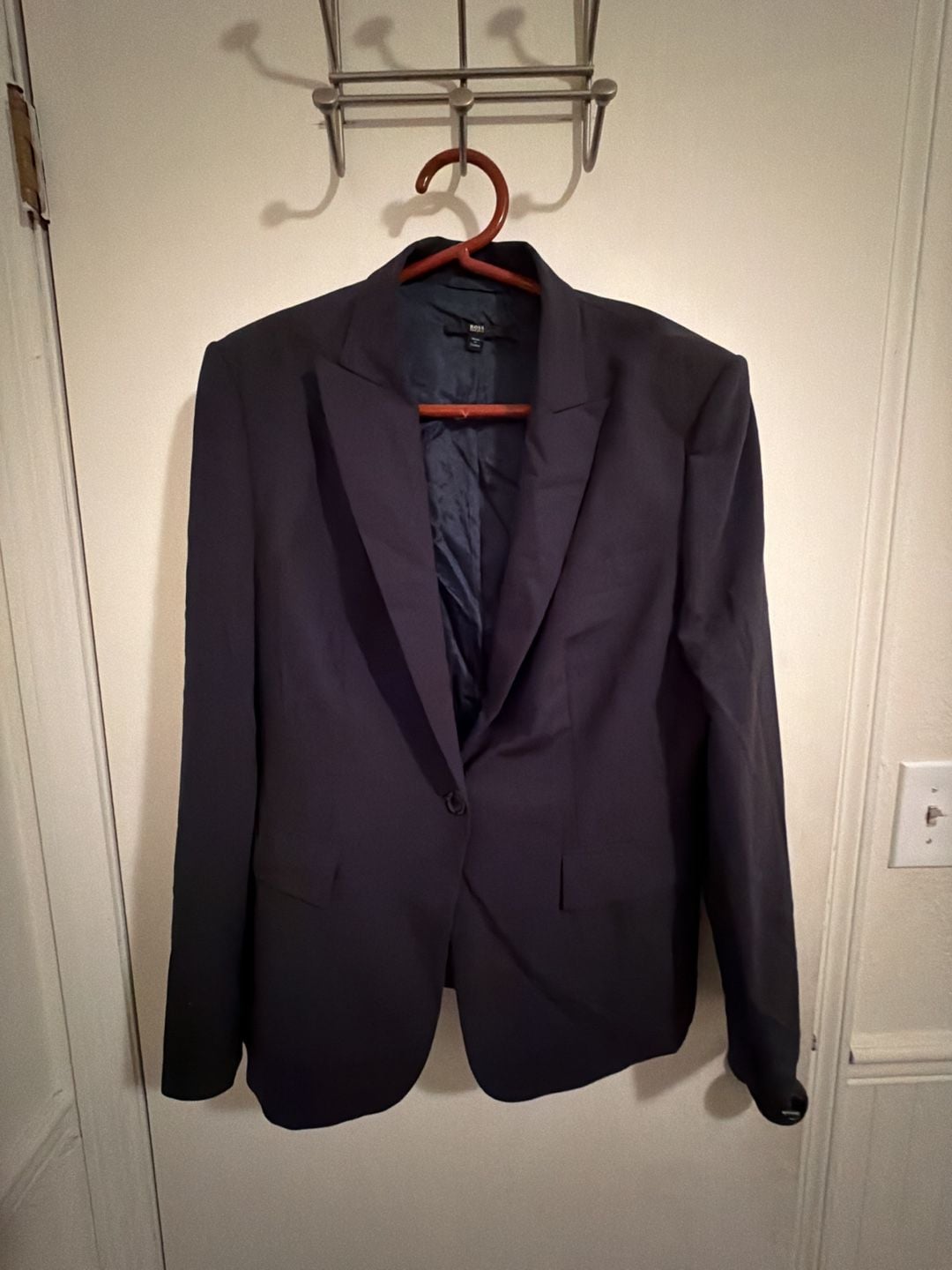BOSS Hugo Boss Women's Single-Breasted Navy Blazer Jacket 2