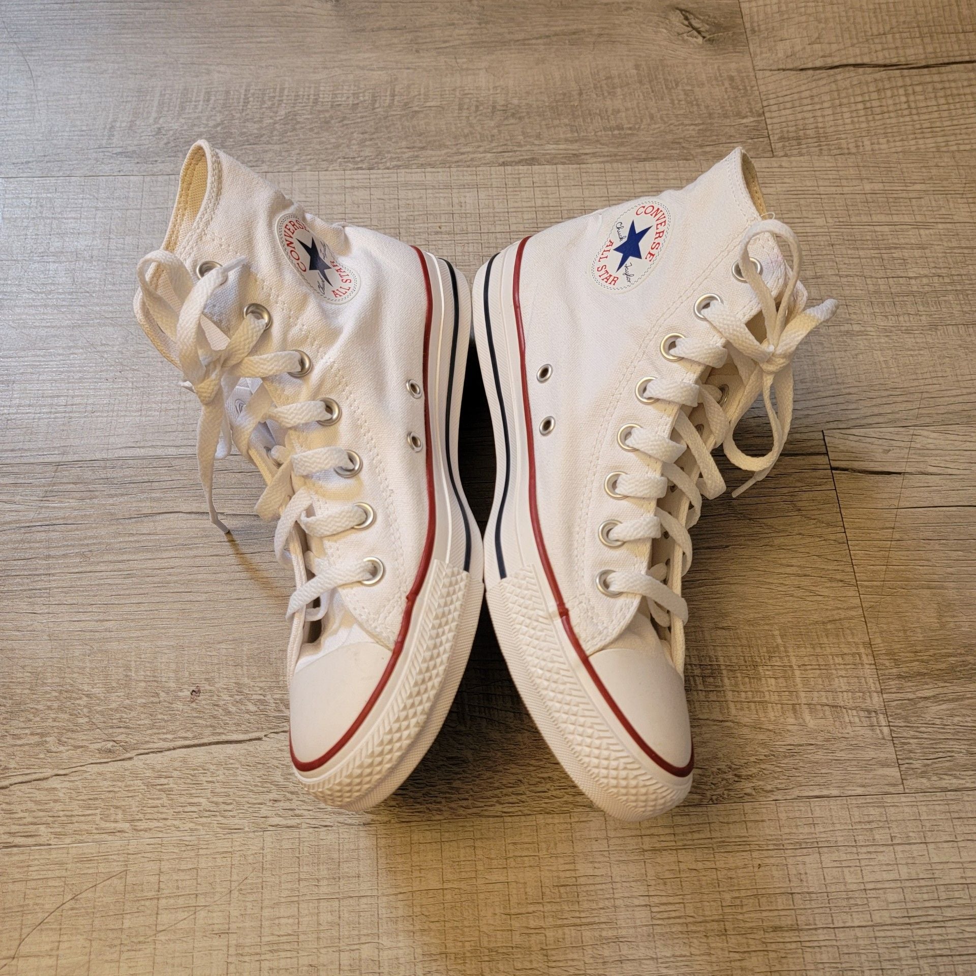Converse Chuck Taylor All Star High Top Optical White Sneakers 5