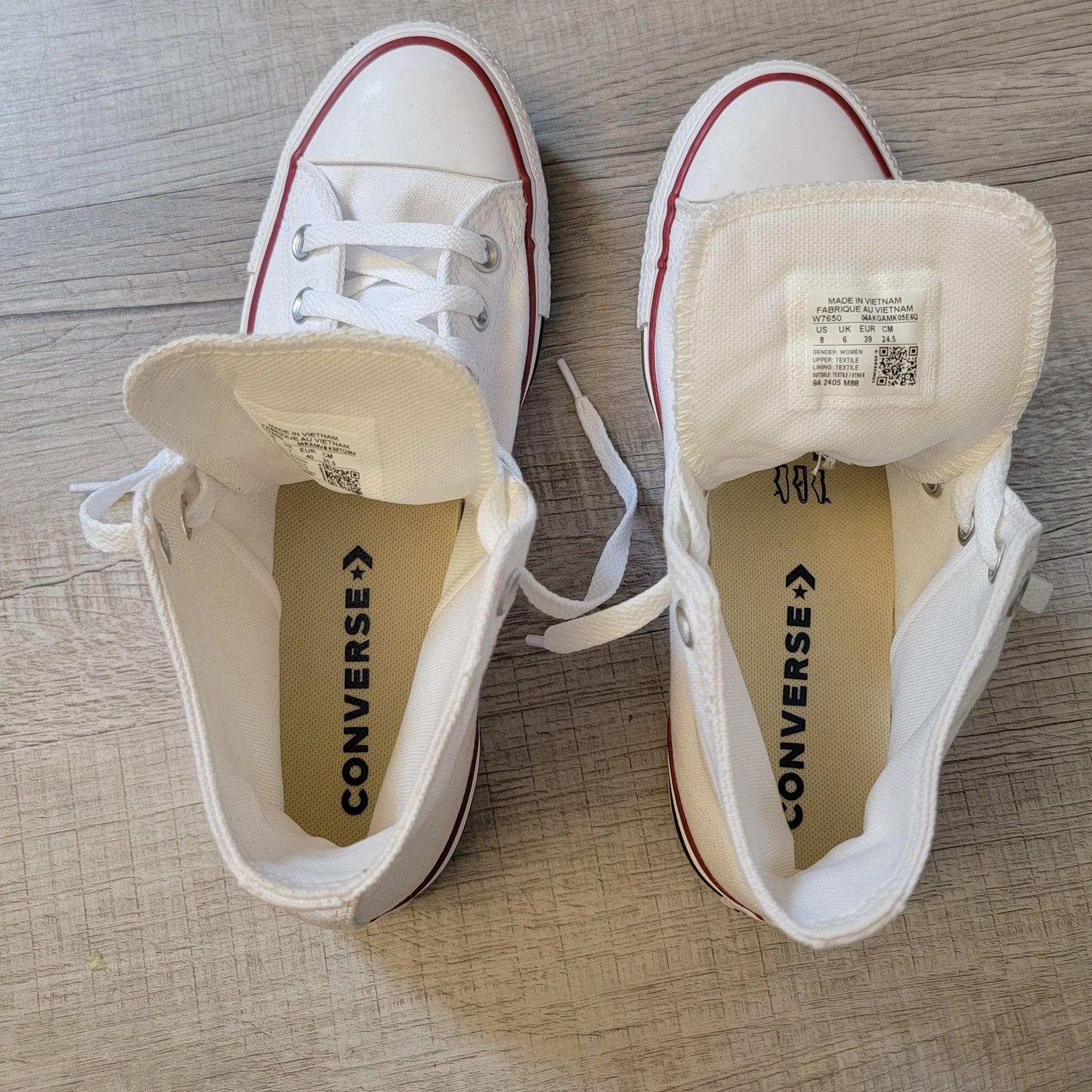 Converse Chuck Taylor All Star High Top Optical White Sneakers 7