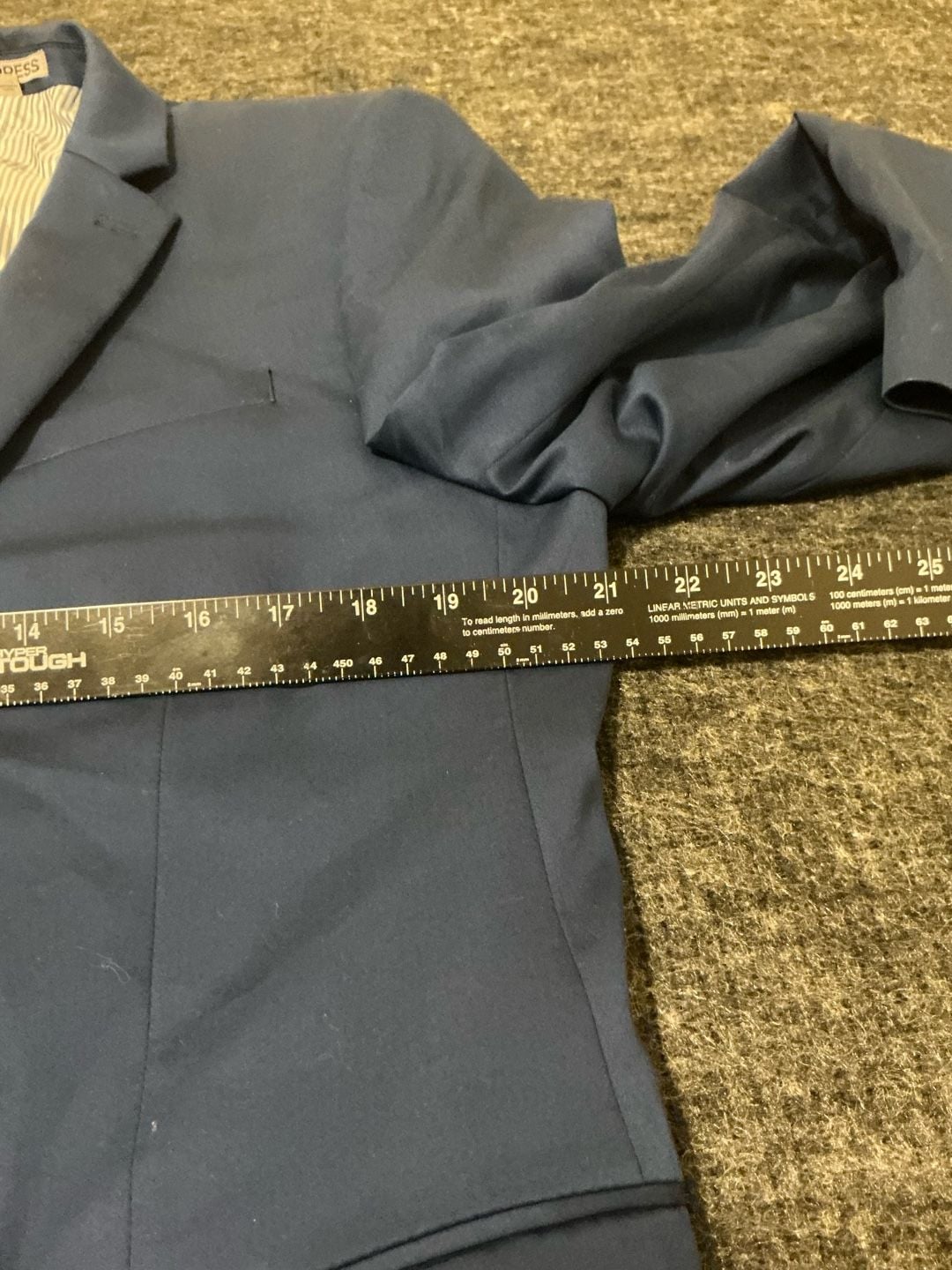 Express Photographer Slim Fit Blue Suit Jacket and Matching Trousers 9