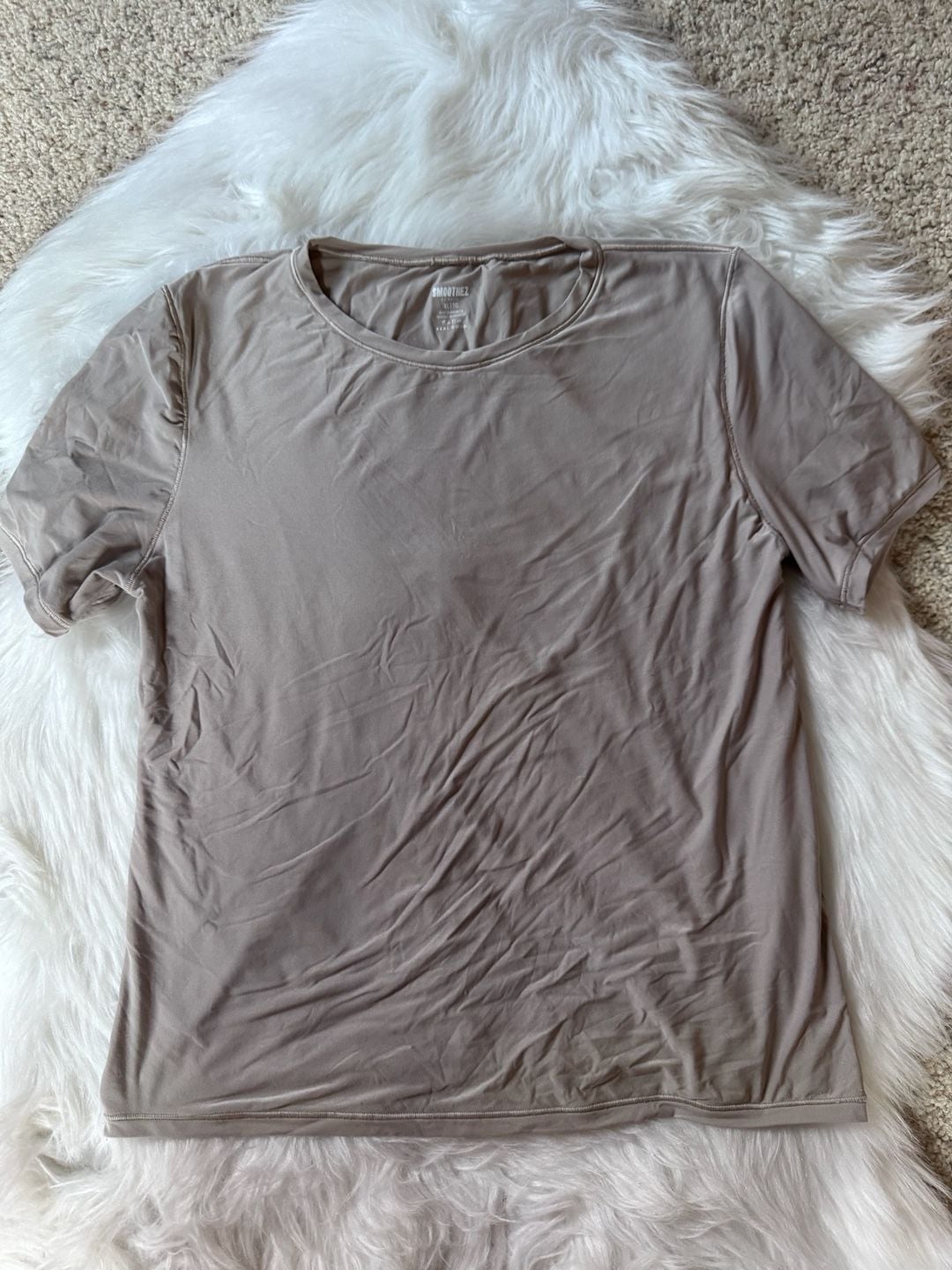 Aerie Smoothez by Aerie Crew Neck Short Sleeve Shape Wear T-Shirt 2
