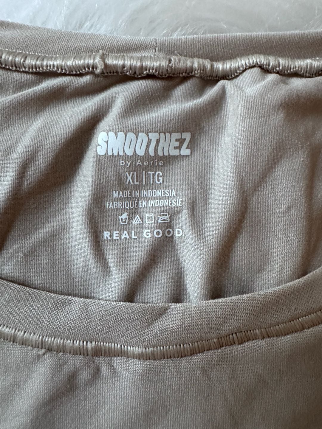 Aerie Smoothez by Aerie Crew Neck Short Sleeve Shape Wear T-Shirt 4