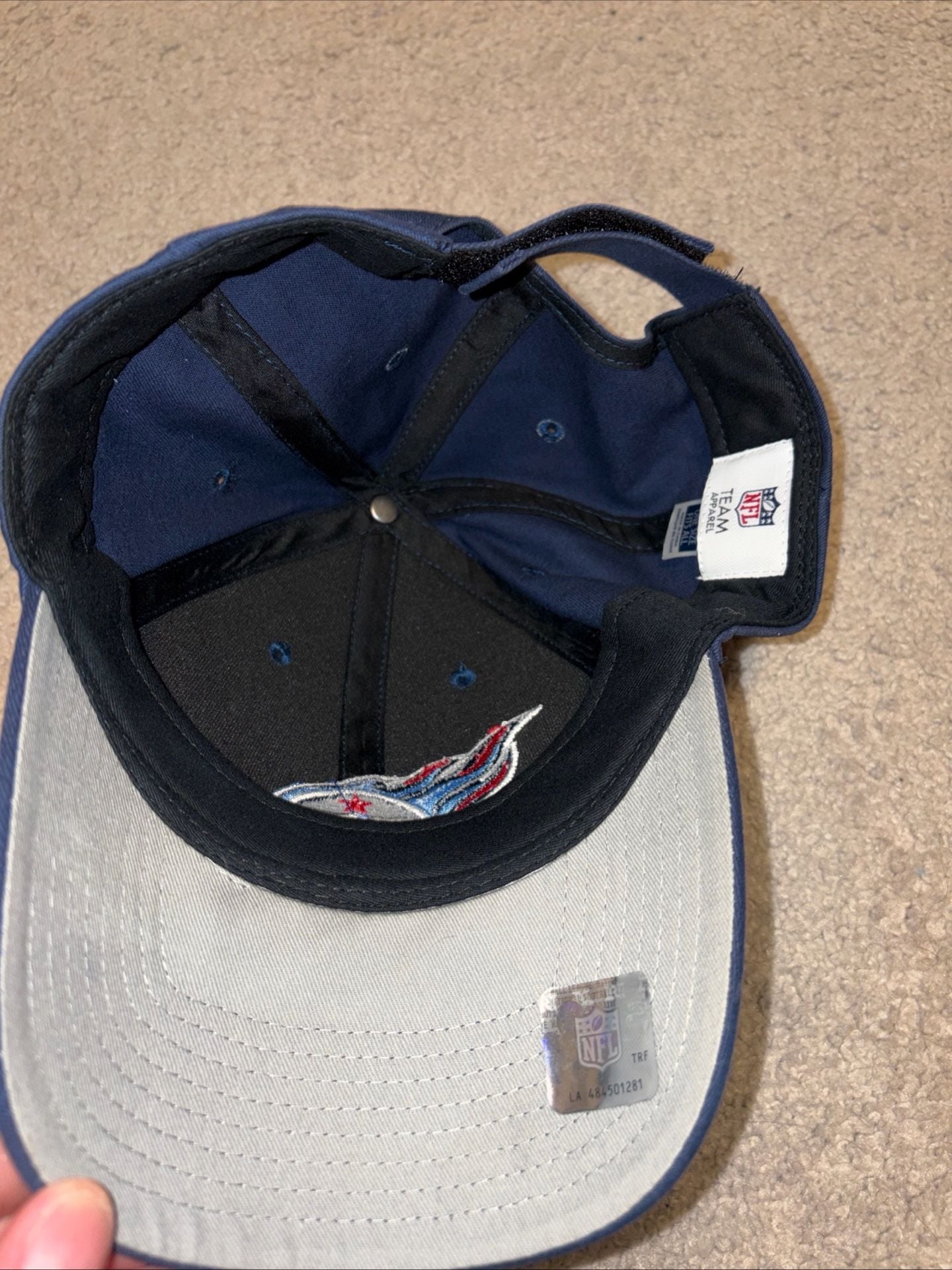 Tennessee Titans NFL Team Apparel Navy Adjustable Hat Childrens 6