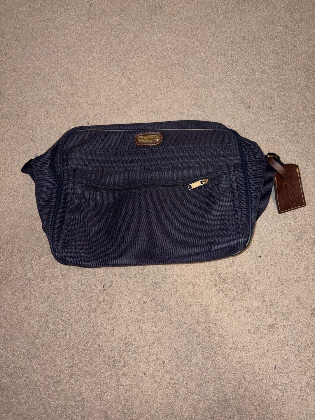 Jaguar Vintage Navy Blue Travel Shoulder Bag 2