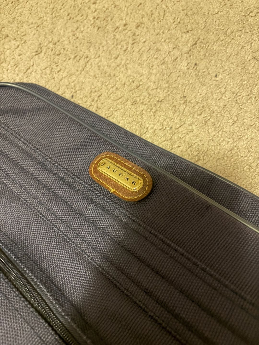 Jaguar Vintage Navy Blue Travel Shoulder Bag 4