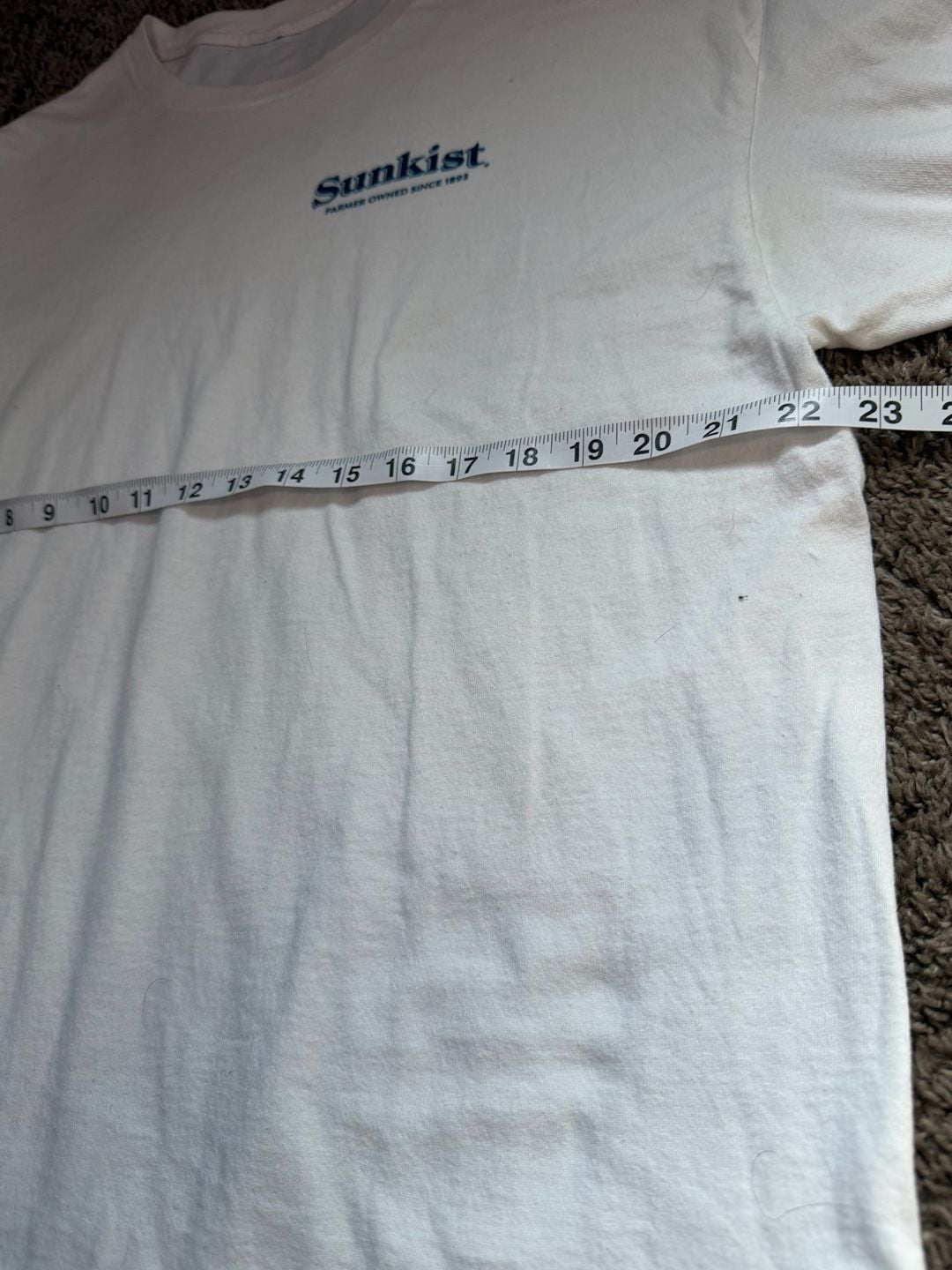 Sunkist Men’s White Citrus Graphic Tee Size Large 4