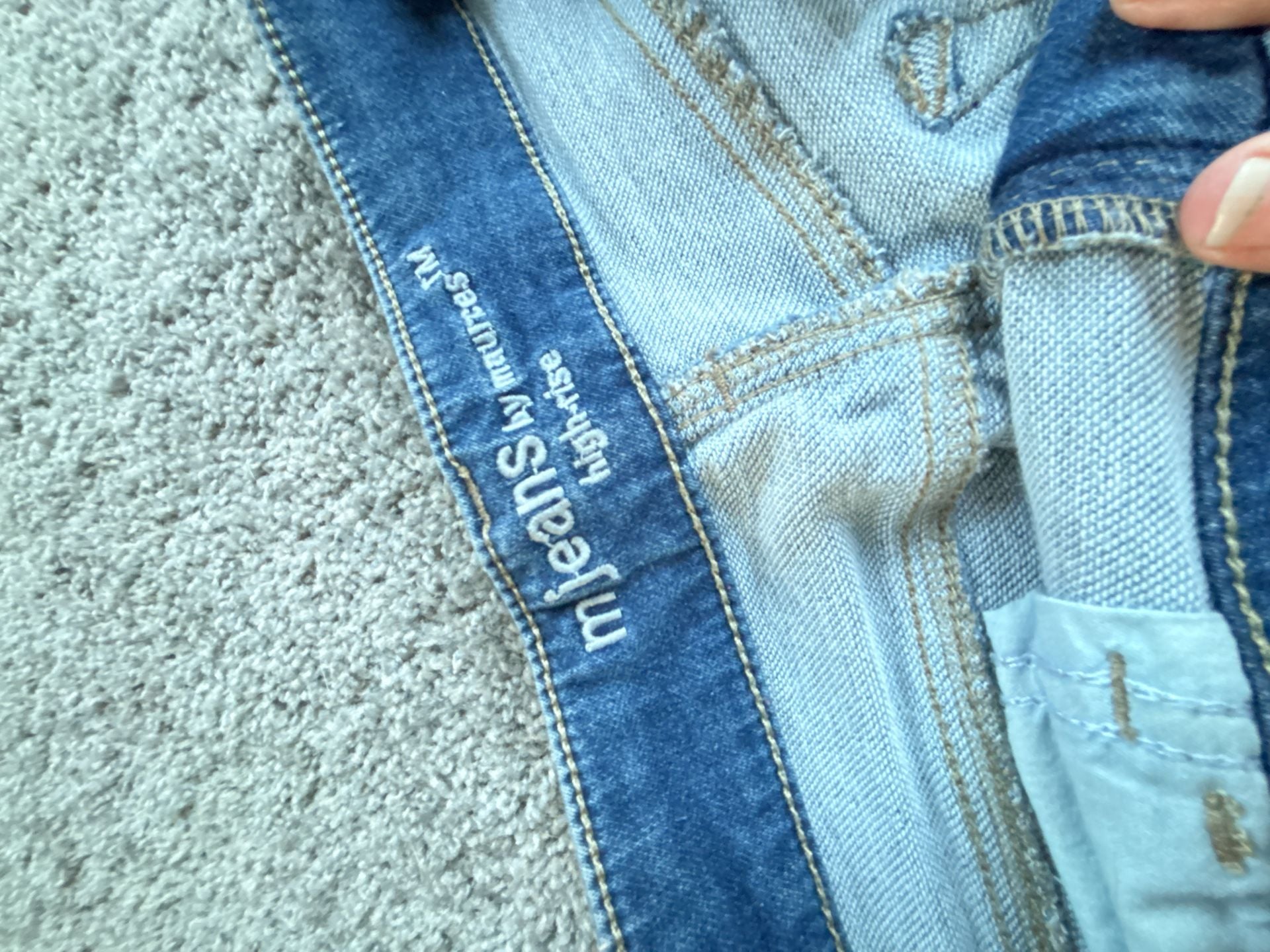 Women's High-Rise Distressed Jeans with Plaid Patchwork 3