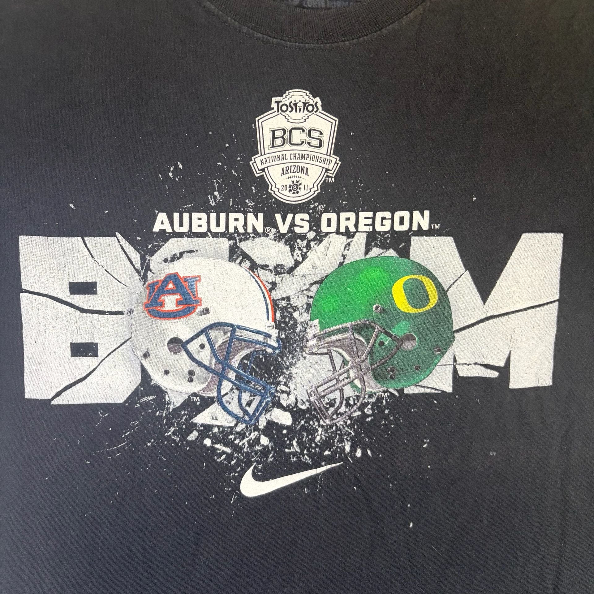 Nike Tostitos 2011 BCS National Championship Auburn vs. Oregon Football T-Shirt 3