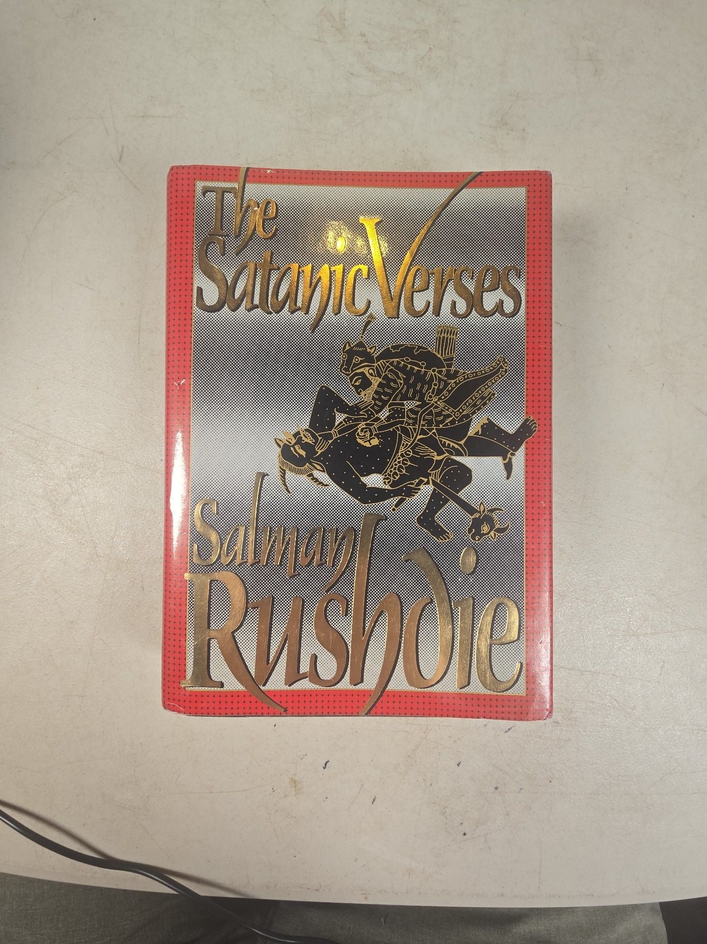 The Satanic Verses by Salman Rushdie 1989, American 1st Ed. HB, DJ 1