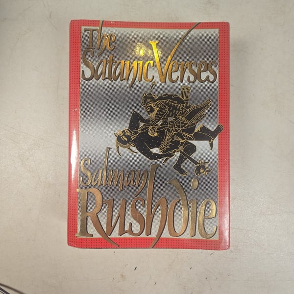 The Satanic Verses by Salman Rushdie 1989, American 1st Ed. HB, DJ