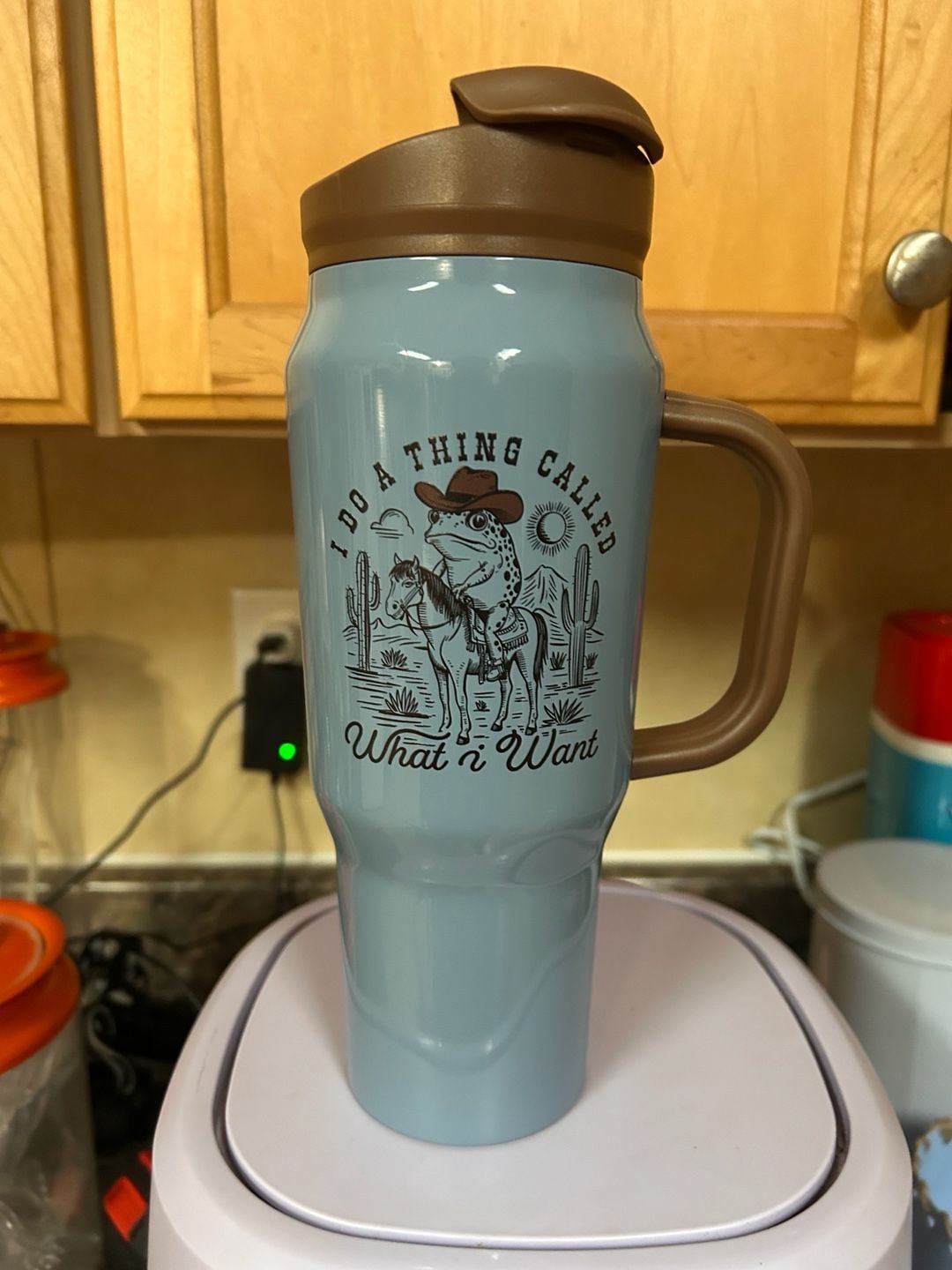40oz Western 'I Do A Thing Called What I Want' Insulated 1