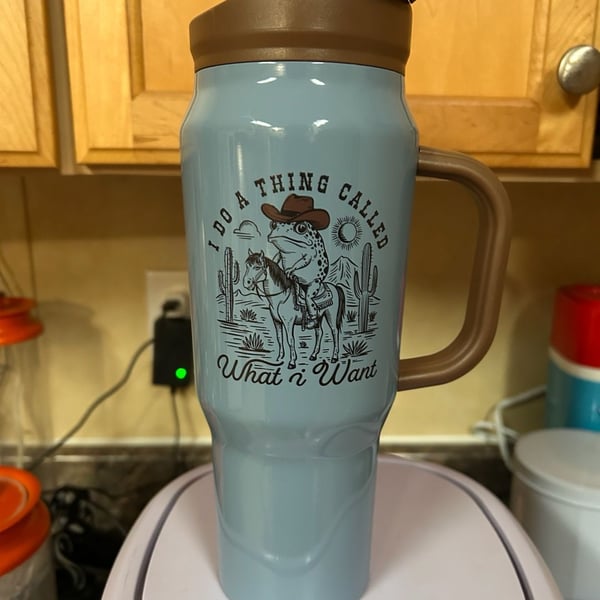40oz Western 'I Do A Thing Called What I Want' Insulated