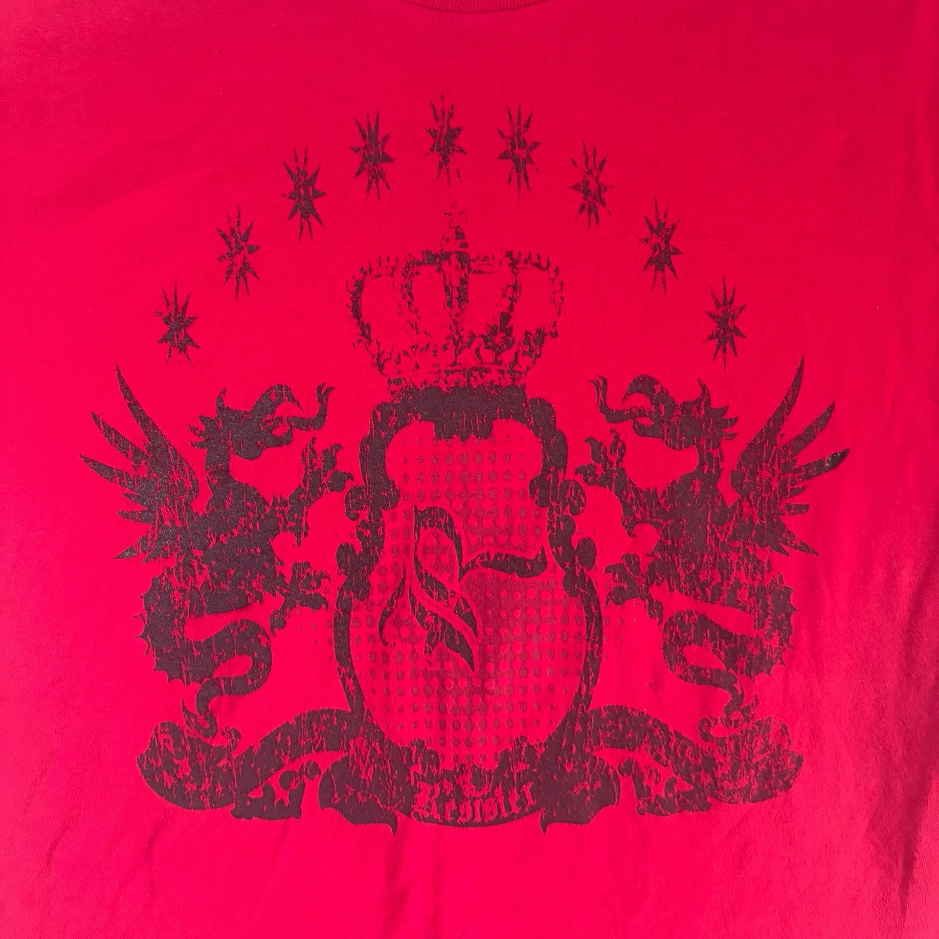 Resister Apparel Co. Red Graphic Crest T-Shirt 3