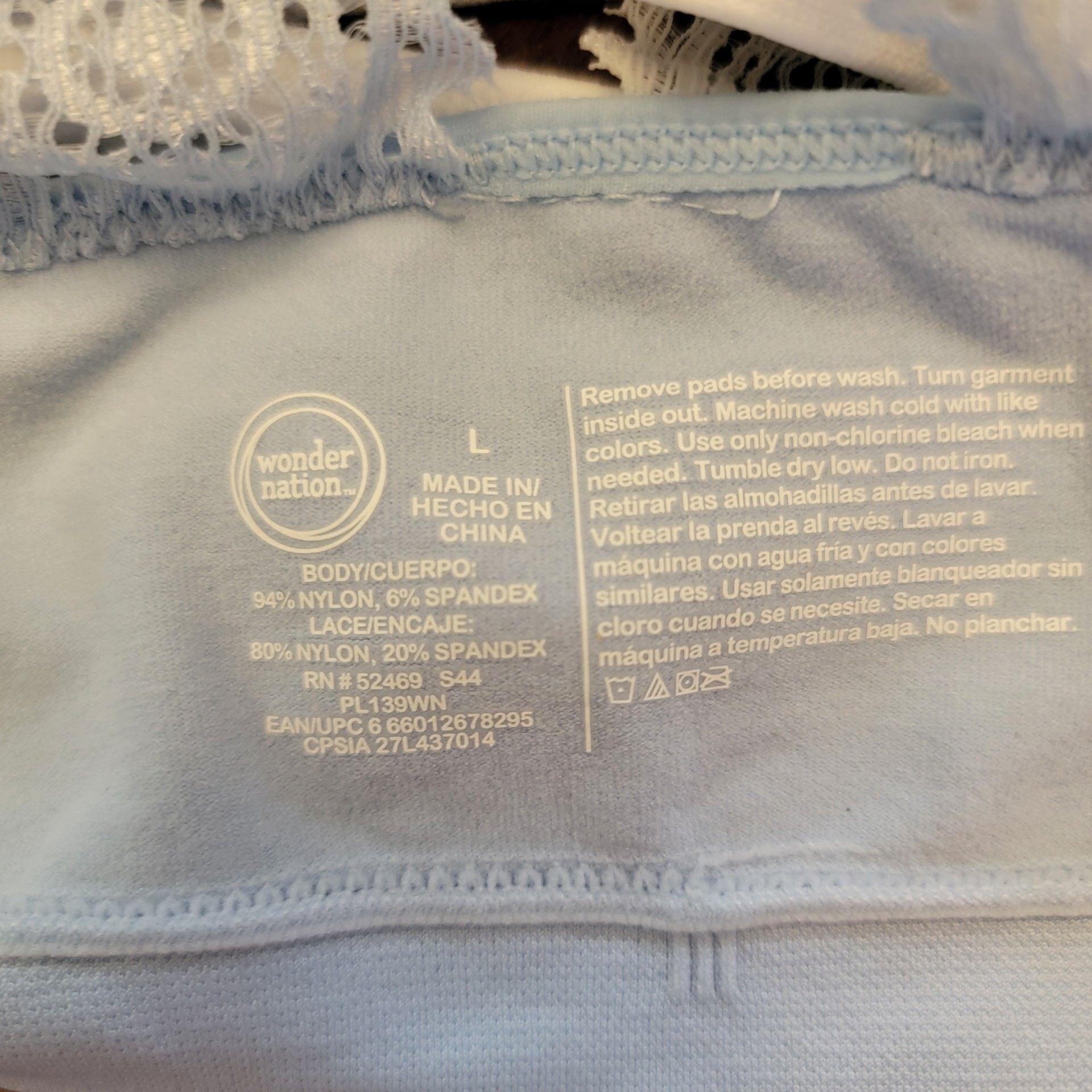 Wonder Nation Girls' Lace Racerback Bralette 2-Pack 5