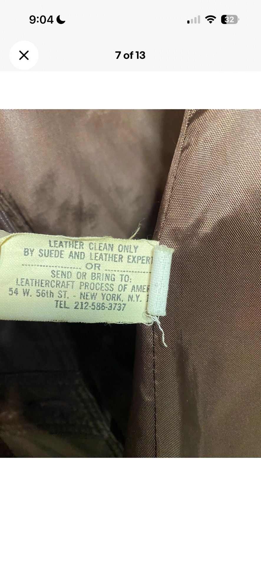Vintage Winlit Chocolate Brown Genuine Leather Belted Jacket 8