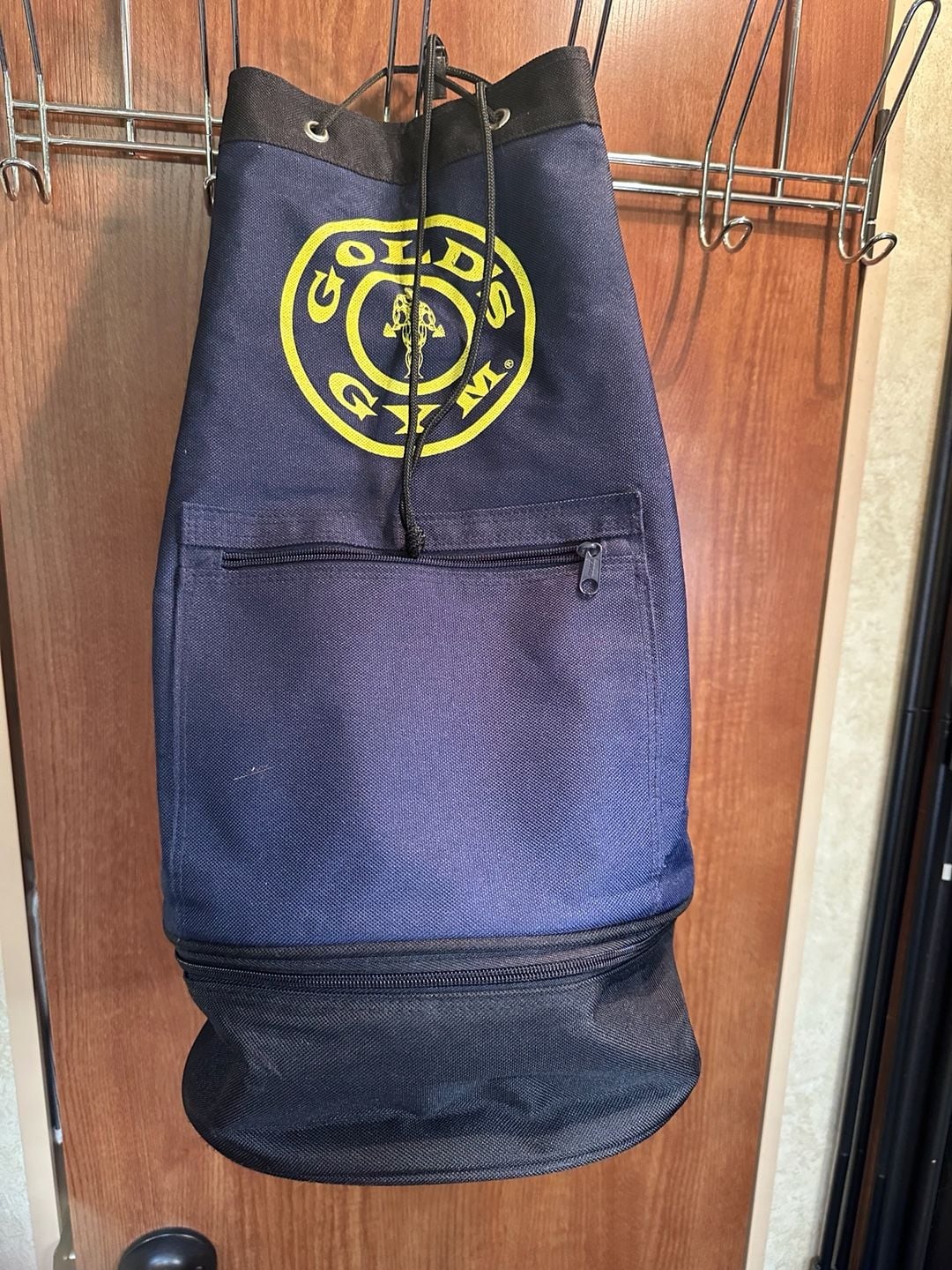 Gold's Gym Drawstring Backpack with Lower Zippered Compartment 5