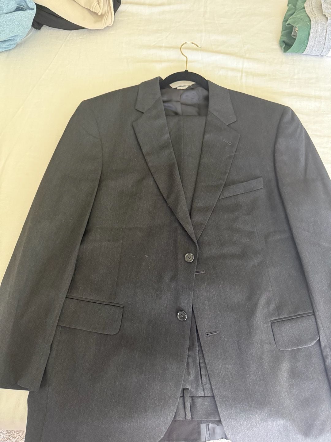 Jos. A. Bank Signature Collection Charcoal Gray Wool Suit 1