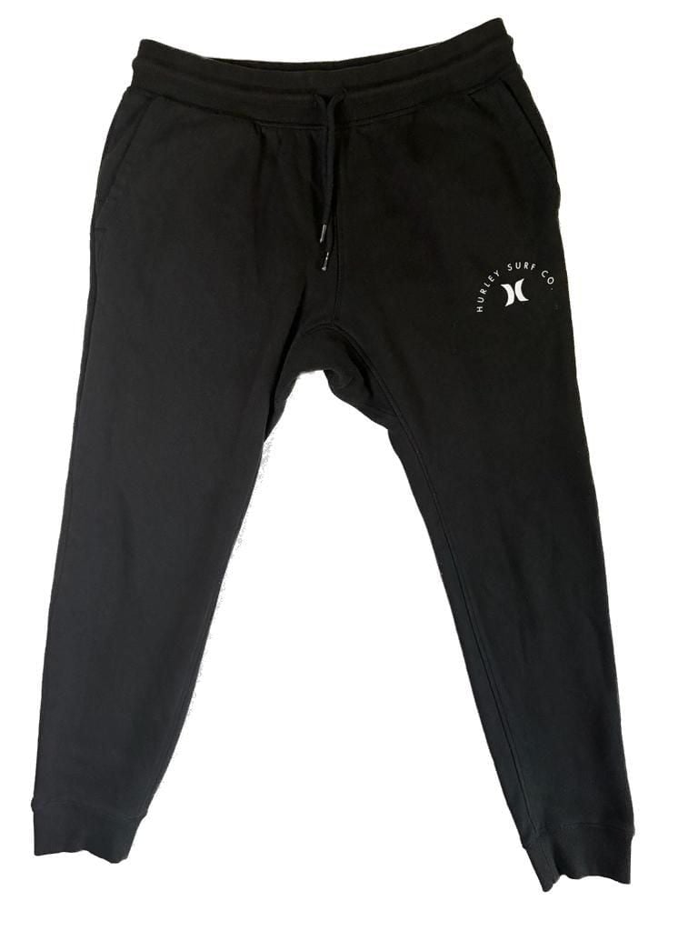 Hurley Surf Co. Men's Black Fleece Jogger Sweatpants 2