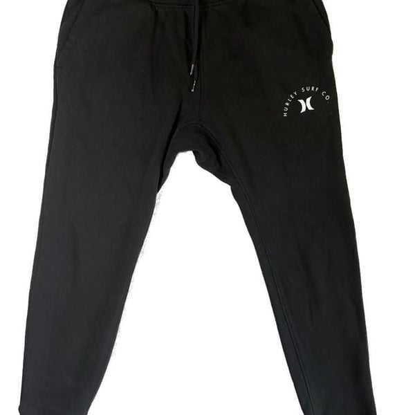 Hurley Surf Co. Men's Black Fleece Jogger Sweatpants