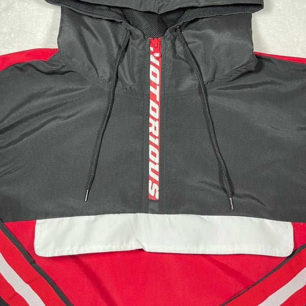 Brooklyn Cloth Notorious Quarter Zip Hooded Windbreaker Jacket
