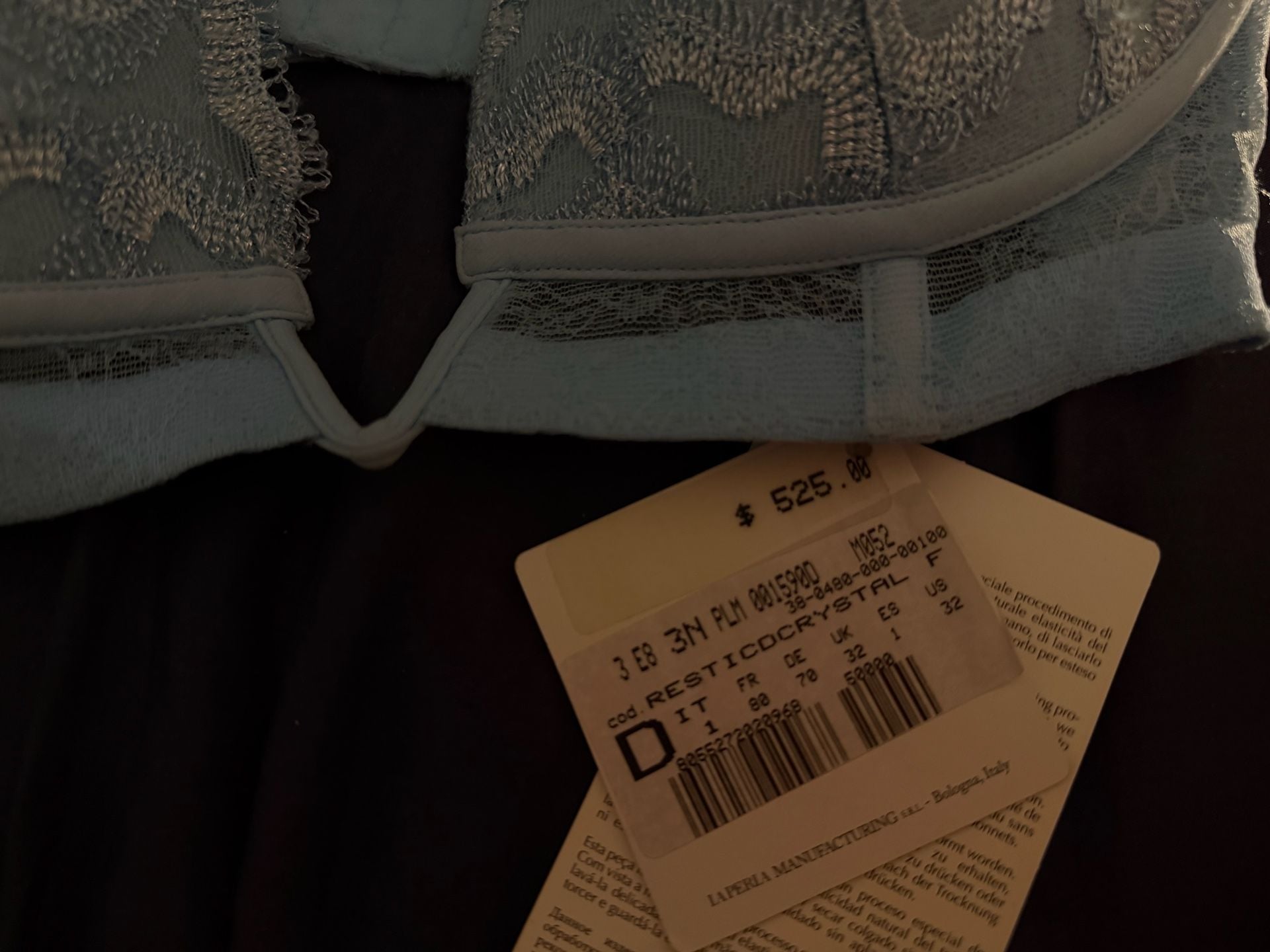 La Perla Metallic Lace Plunge Bra 3