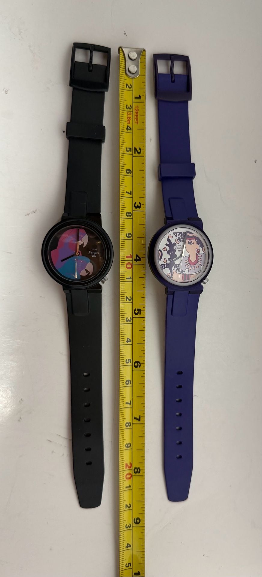 Vintage 1989 Timex Exotics Women's Watch Set (Parrot and Abstract Face) 6