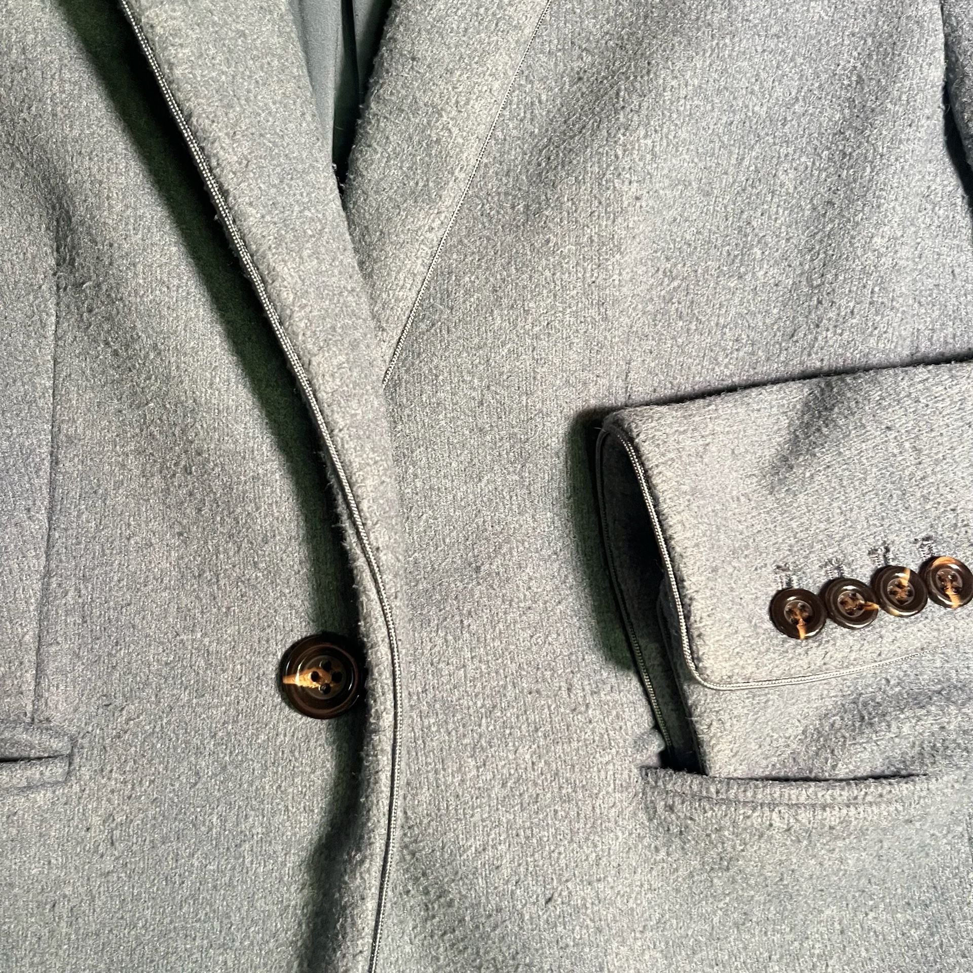 Ann Taylor Soft Linen Pant Suit Wool Jacket 2