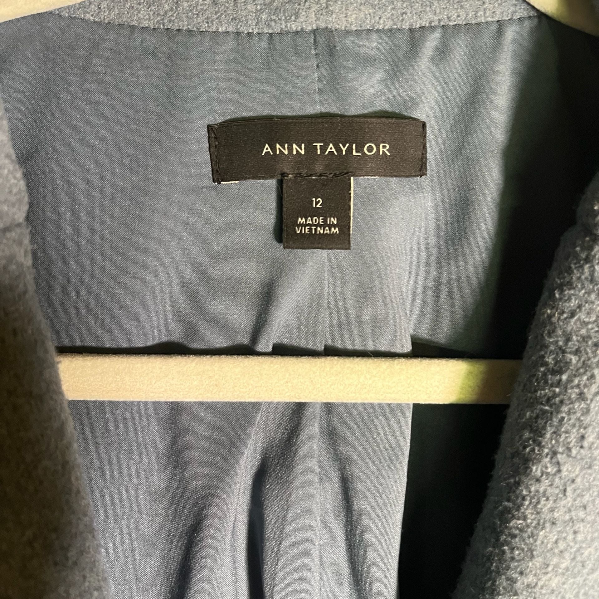 Ann Taylor Soft Linen Pant Suit Wool Jacket 3